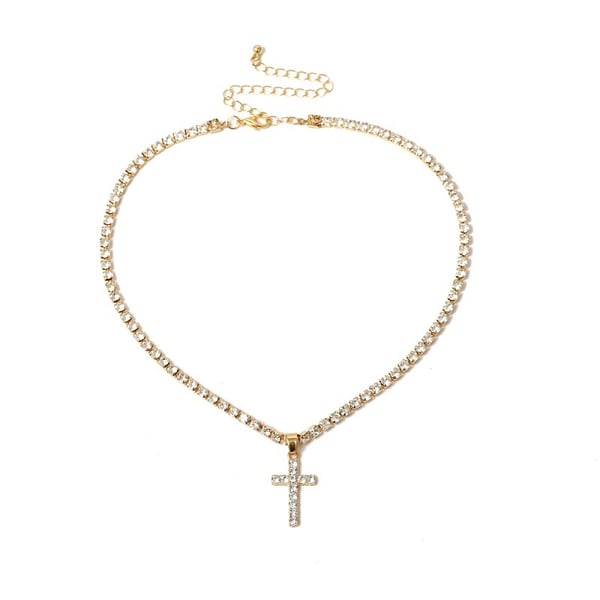 Exklusivt Stilrent Hög Kvalitet Kors Halsband