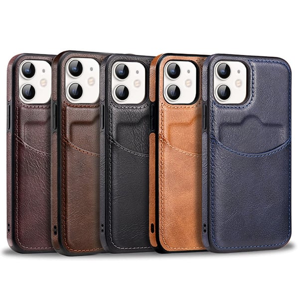 iPhone 12 mini - Elegant Skalfodral med Kortplats
