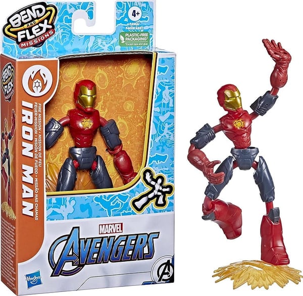 Avengers F4008 F4964 Iron Man Bøj og Fleksibel