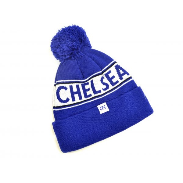 Chelsea FC Unisex Adults Knitted Bobble Hat