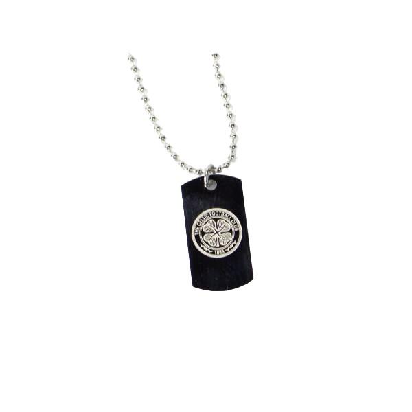 Celtic FC Stainless Steel Engraved Crest Dog Tag And Chain