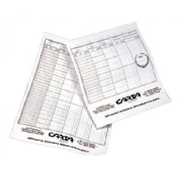 Carta Sport Bowls scorekort