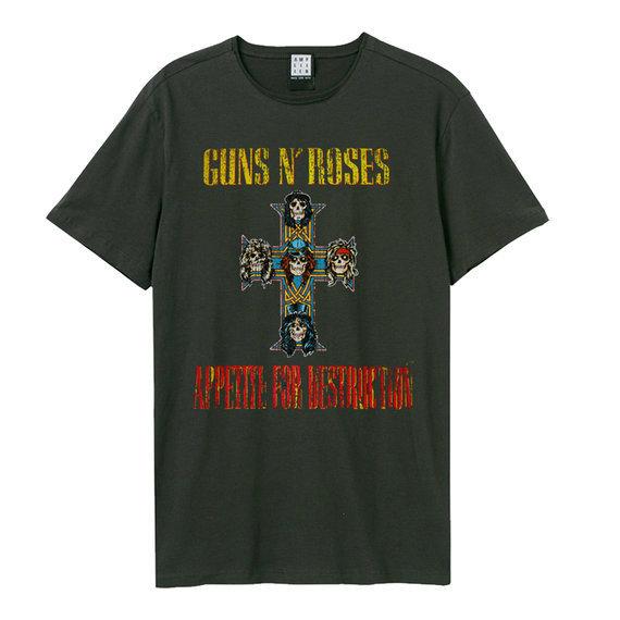 Amplified Unisex Aikuisten Appetite For Destruction World Tour Guns N Roses T-paita