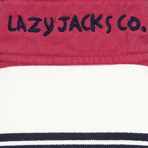 Lazy Jacks Boys Striped Pique Sweatshirt