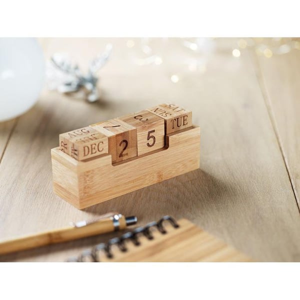 MidOcean Karenda Bambus Skrivebordskalender