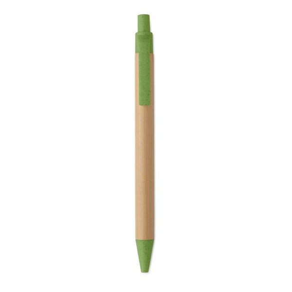 MidOcean Itea Colour Push Button Bamboo & Wheat Straw Ballpoint Pen
