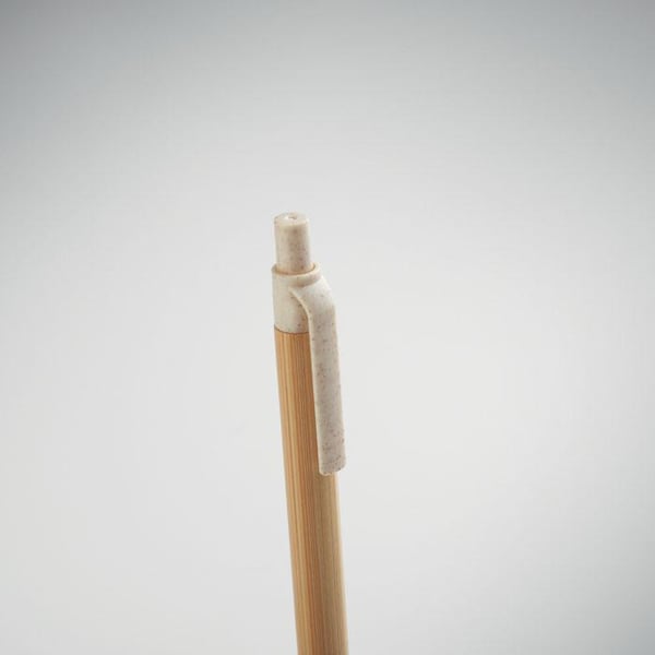 MidOcean Itea Colour Push Button Bamboo & Wheat Straw Ballpoint Pen