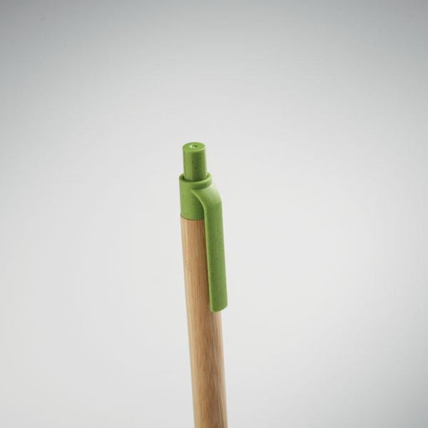 MidOcean Itea Colour Push Button Bamboo & Wheat Straw Ballpoint Pen