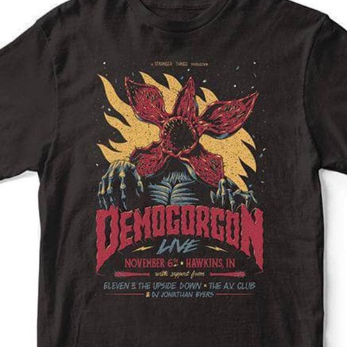Stranger Things Unisex Adult Demogorgon Live T-Shirt