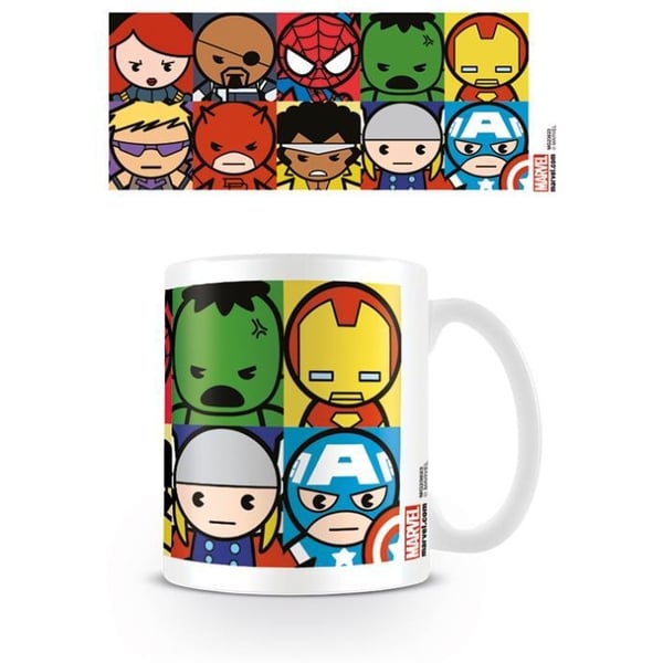 Marvel Kawaii-karaktärer Mugg