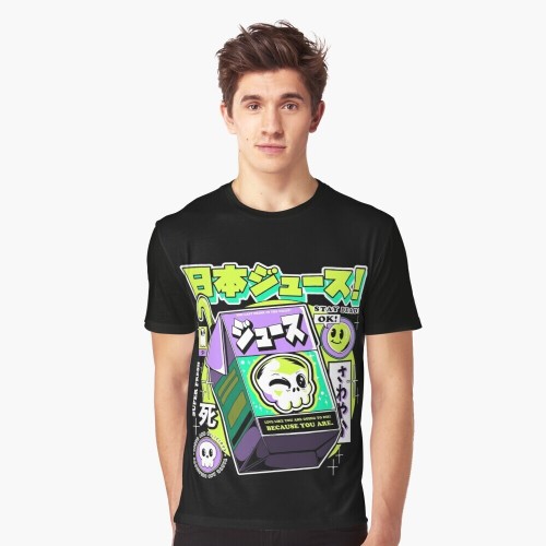 Ilustrata Unisex Vuxen Japansk Juice T-shirt