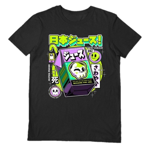 Ilustrata Unisex Vuxen Japansk Juice T-shirt