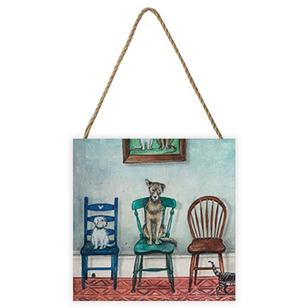 Joe Ramm Musical Chairs Wooden Plaque
