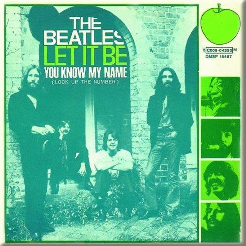 The Beatles Let It Be/You Know My Name Kylskåpsmagnet The Beatles Let It Be/You Know My Name Kylskåpsmagnet