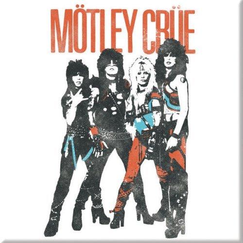 Motley Crue World Tour Vintage Kylskåpsmagnet Motley Crue World Tour Vintage Kylskåpsmagnet
