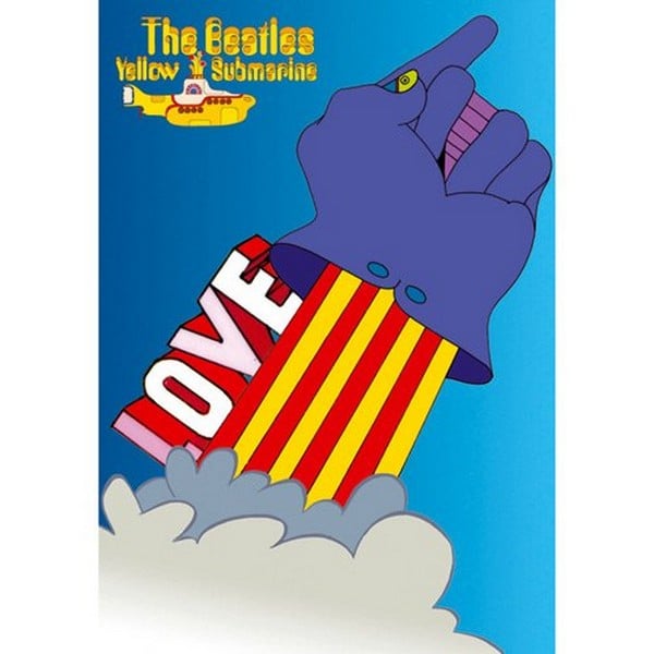 The Beatles Yellow Submarine -postikortti