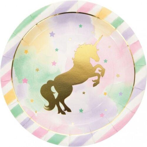 Creative Party Paper Unicorn Dinner Plate (Pack of 8)