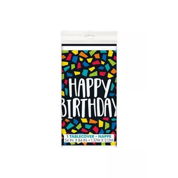 Unique Party Plastic Mosaic Birthday Party Table Cover