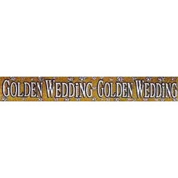 Golden (50th) Wedding Anniversary Banner