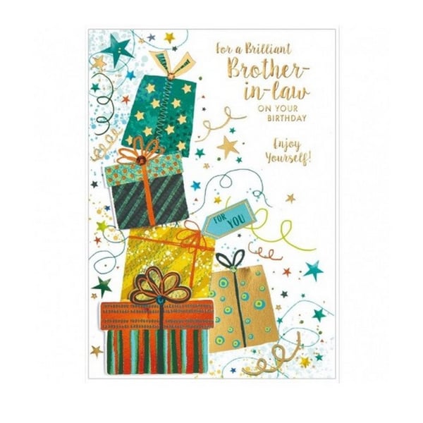 Simon Elvin For A Brilliant Brother In-low Birthday Card (Pack of 6)