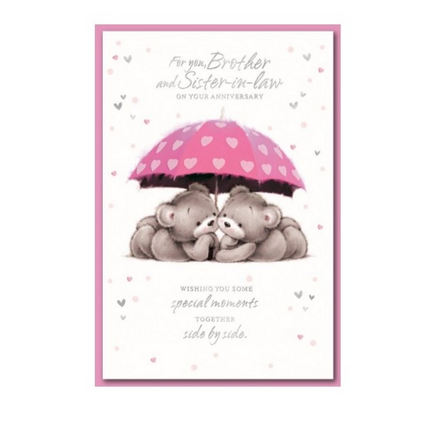 Simon Elvin For You Brother And Sister In Law Greetings Card (Pack of 6)