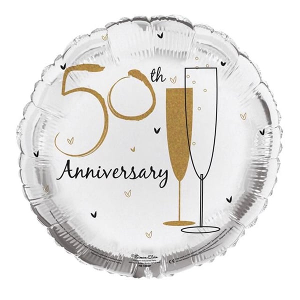 Simon Elvin 50th Anniversary Foil Balloon