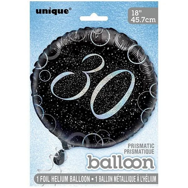 Unique Party Foil Glitz 30th Birthday Balloon