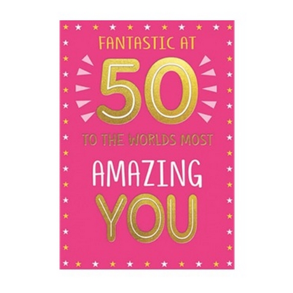 Simon Elvin The Special Years 50-års gratulationskort (6-pack)