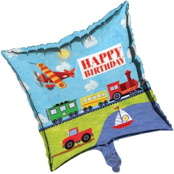 Creative Party On The Go Metallic Square Happy Birthday Foil Balloon