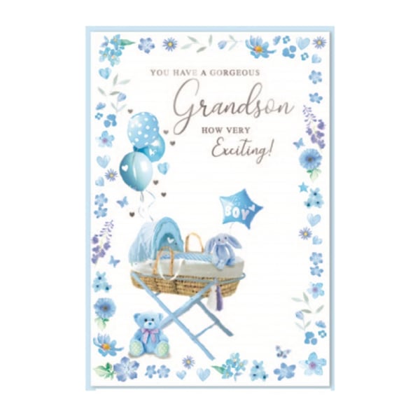 Simon Elvin You Have A Gorgeous Grandson Greetings Card (Pack of 6)