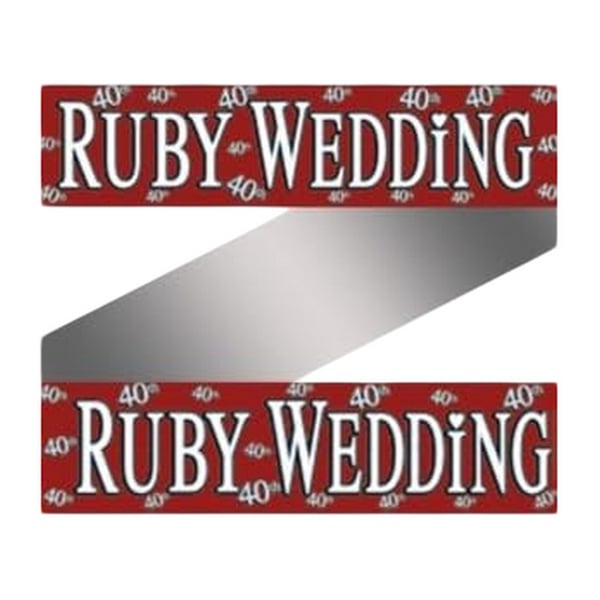 Floso Foil Holographic Wedding Anniversary Banner