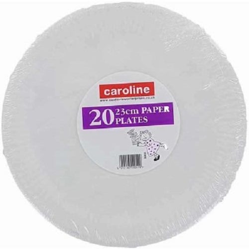 Caroline Paptallerkner (pakke med 20 stk.)