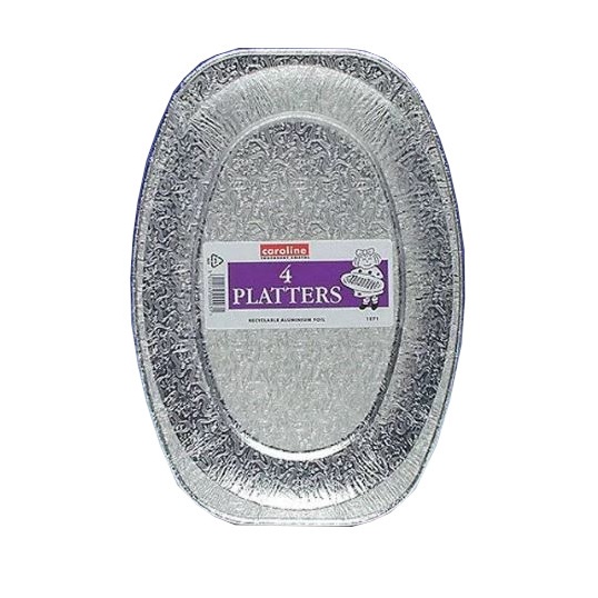 Caroline Foil Serving Platter (Pack Of 4)