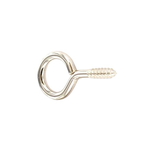 Securpak Nickel Plated Curtain Wire Eye Hook (Pack of 40)