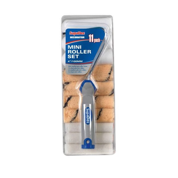 SupaDec Mini Paint Roller Set (Pack of 11) SupaDec Mini Paint Roller Set (Pack of 11)
