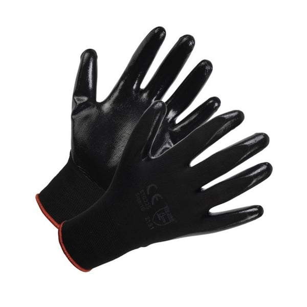 Glenwear Unisex Adult Lightweight Nitrile Glove (Pack of 12)