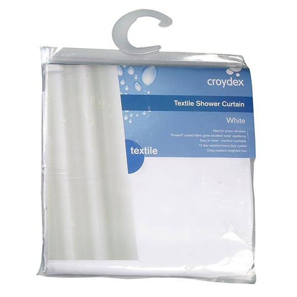 Luxury Shower Curtain White