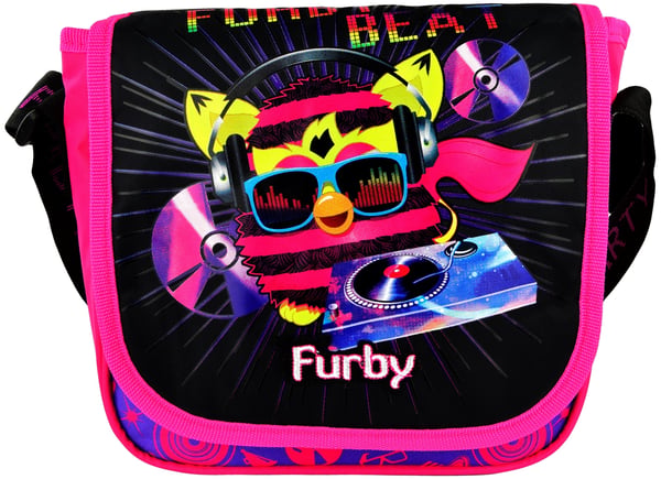 Furby olkalaukku läpällä