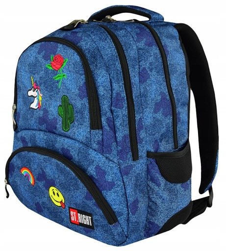 ST.RIGHT BP7 Jeans og Badges skolryggsæk