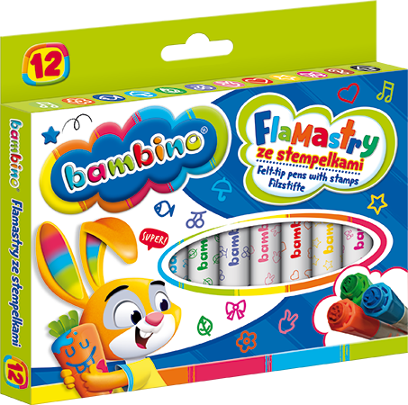 Bambino F Lamastry tuscher med stempler 12 farver