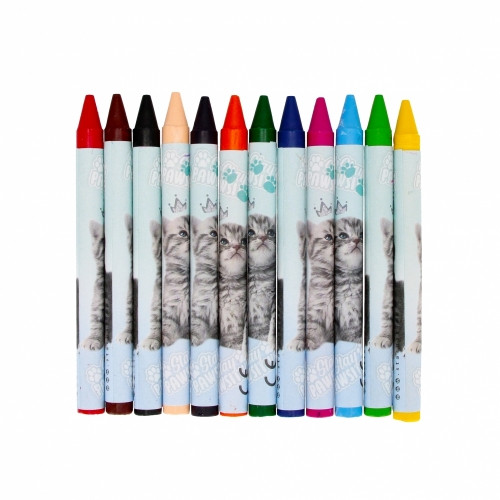 Starpak skolevokskridter 12 farver kat