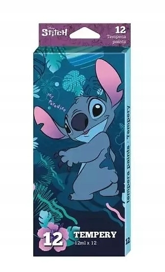 Disney Core Stitch temperafarver 12 farver 12 ml tuber