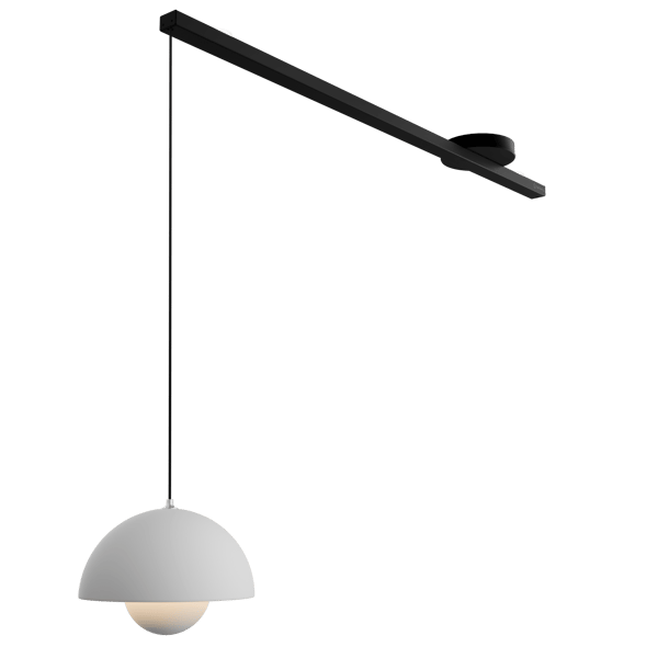 Lightswing® Single - Mat sort 90 cm - Til én pendellampe