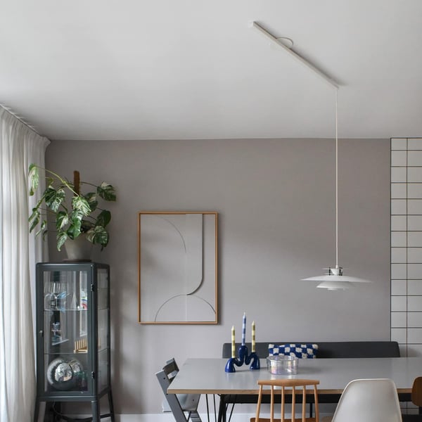 Lightswing® Single - Rustfrit stål 90 cm - Til én pendellampe