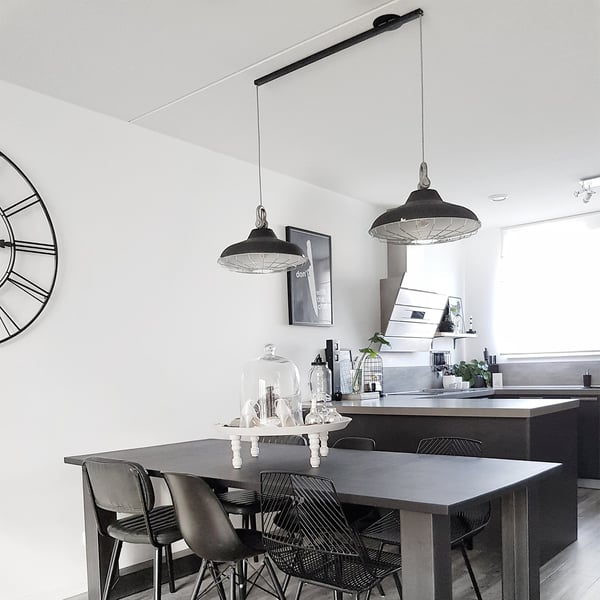 Lightswing® Twin - Mat hvid 90 cm - Til én eller to pendellamper
