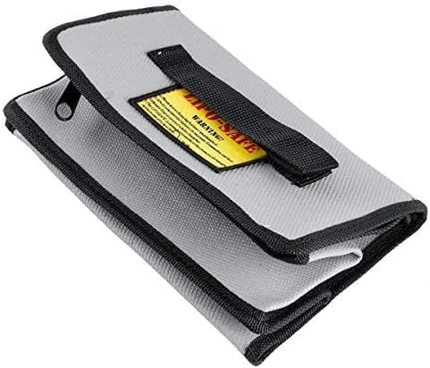 YUNIQUE LiPo Säkerhetsväska 215 × 155 × 115 mm – Brandsäker Förvaringsväska för Laddning, Transport och Förvaring av LiPo Batterier