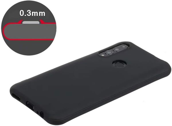 Etui til Huawei P Smart 2019 sort silikone POT-LX3 POT-LX1