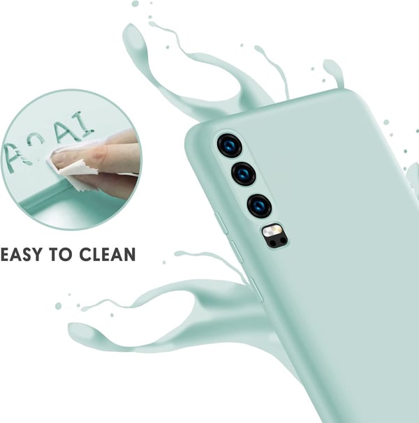 Etui til Huawei P30 i silikone i mintgrøn, fleksibelt, beskyttende og holdbart