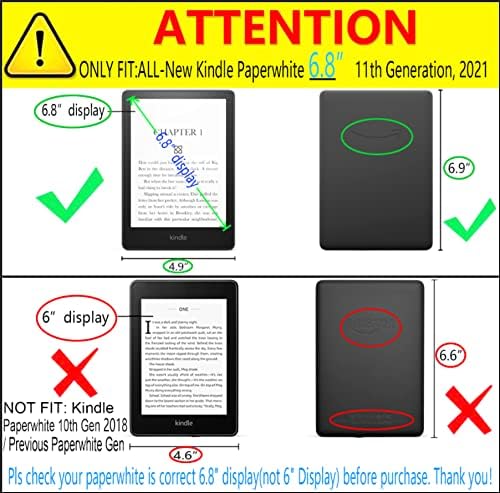 Kindle Paperwhite V 2021 6.8" B09TMF6742 sininen e-kirjanlukijan suojakuori