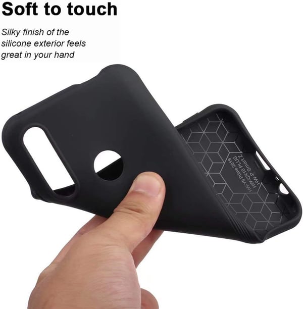 Etui til Huawei P Smart 2019 sort silikone POT-LX3 POT-LX1